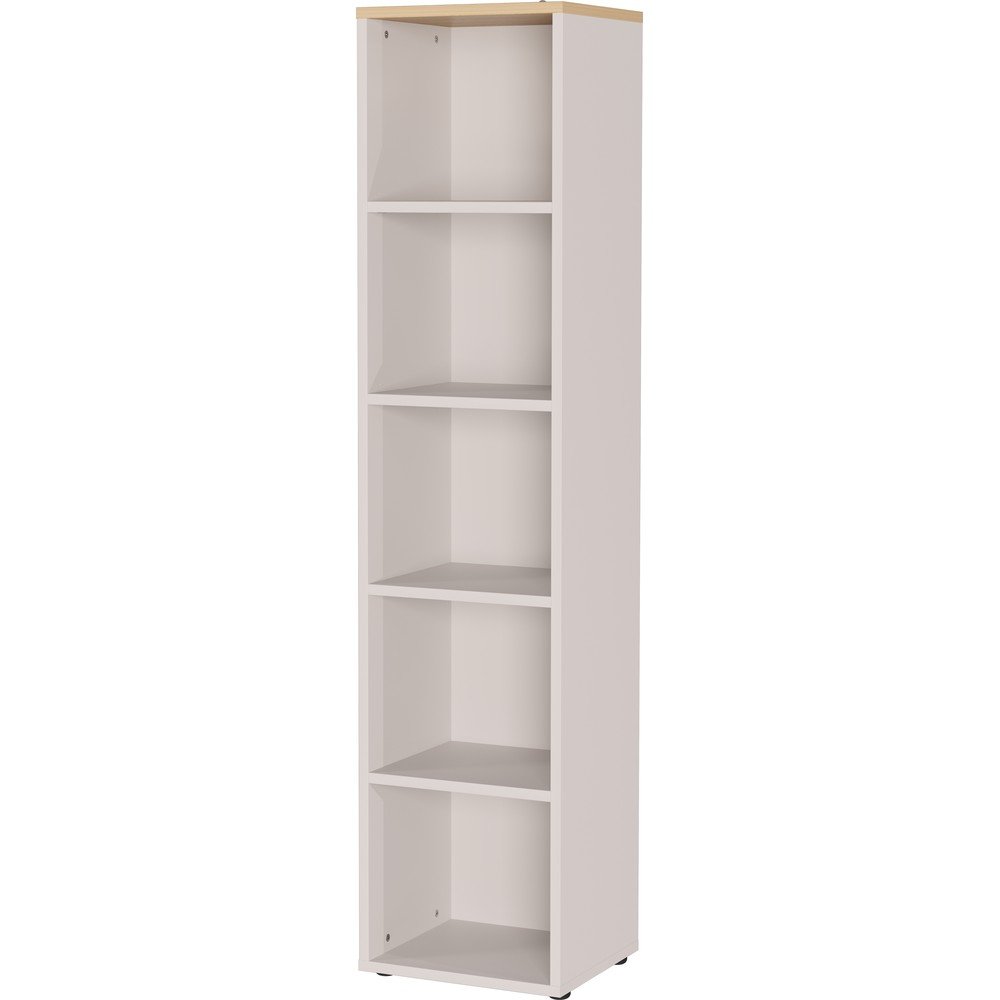 Krémszínű matt könyvespolc 45x197x40 cm Lissabon – Germania
