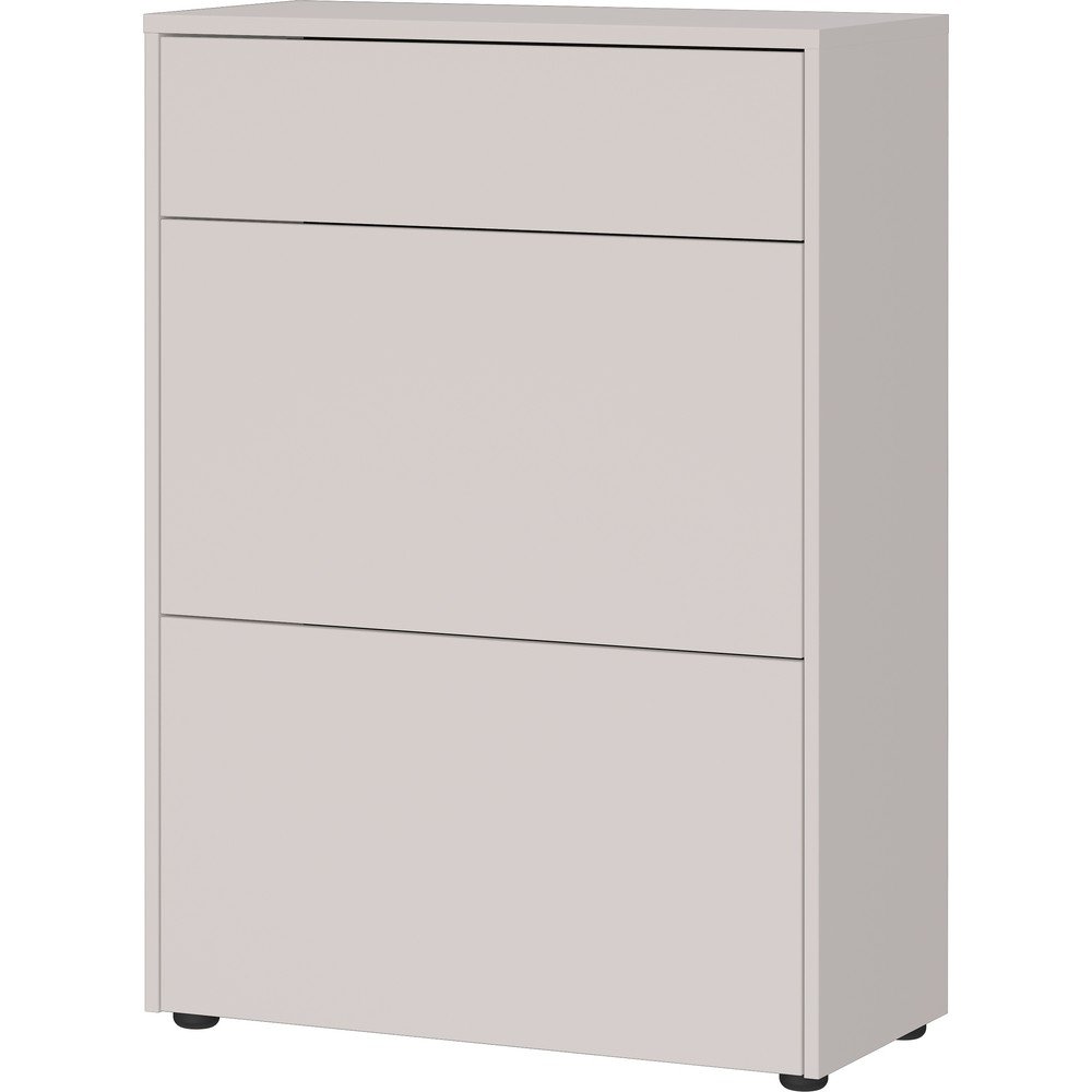 Krémszínű matt szekrény 70x99x34 cm Binetto – Germania