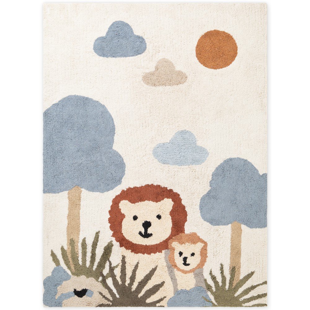 Krémszínű mosható-kézi szövésű pamut gyerek szőnyeg 140x200 cm Snuggle Lionel – Hanse Home