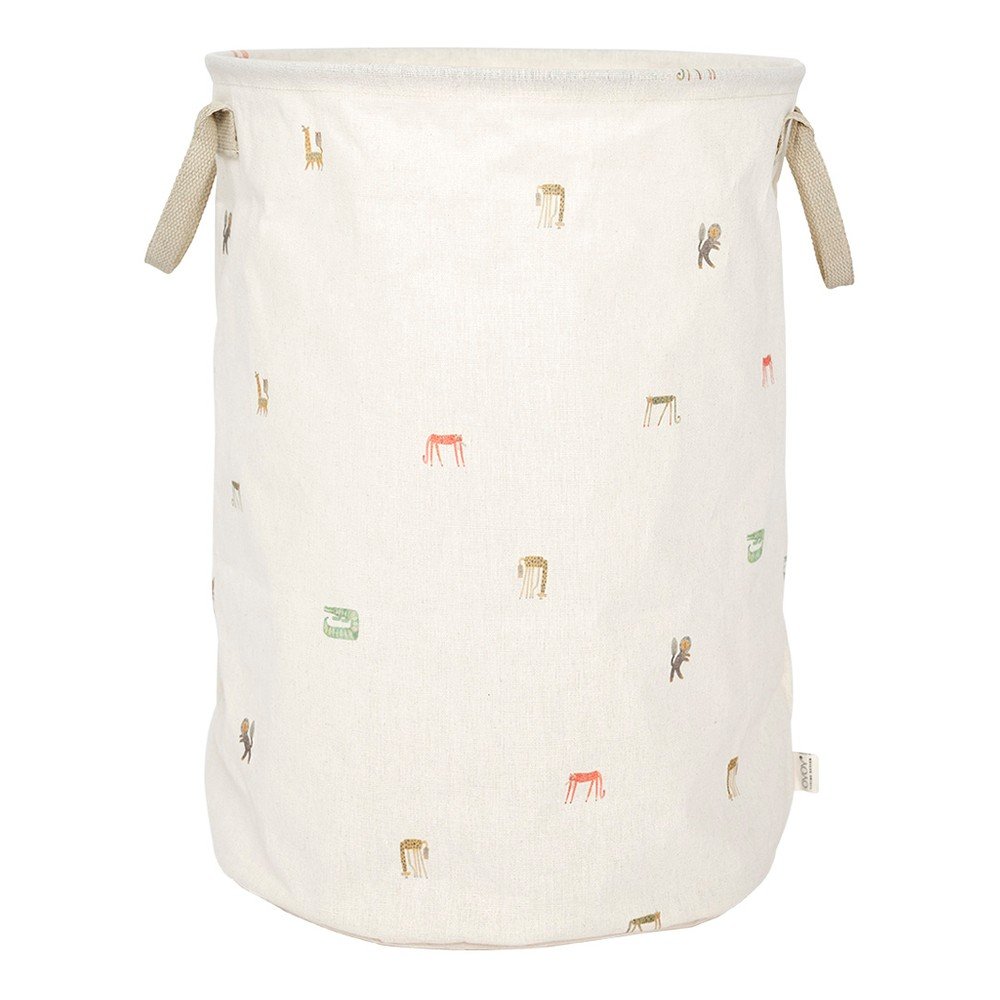 Krémszínű textil játéktároló kosár ø 54x38 cm Moira – OYOY Mini