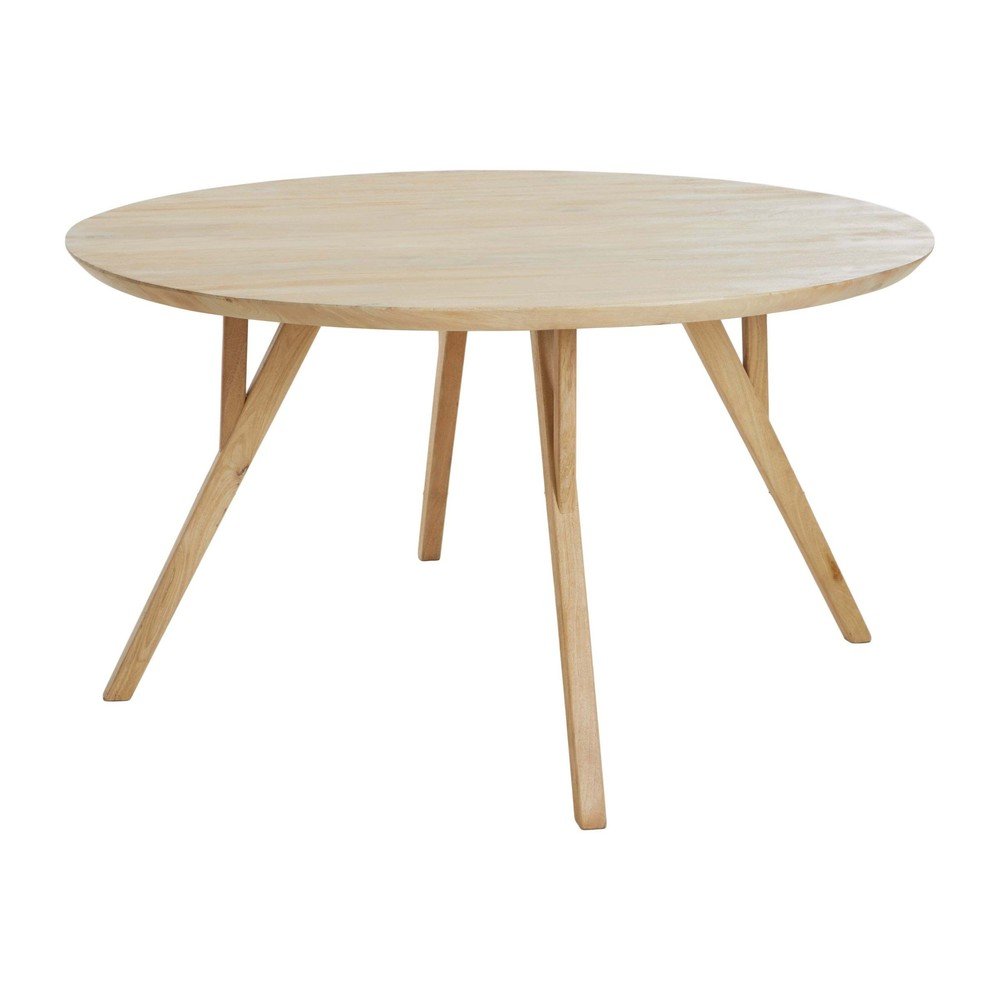 Mangófa kerek étkezőasztal ø 120 cm Quenza – Light & Living