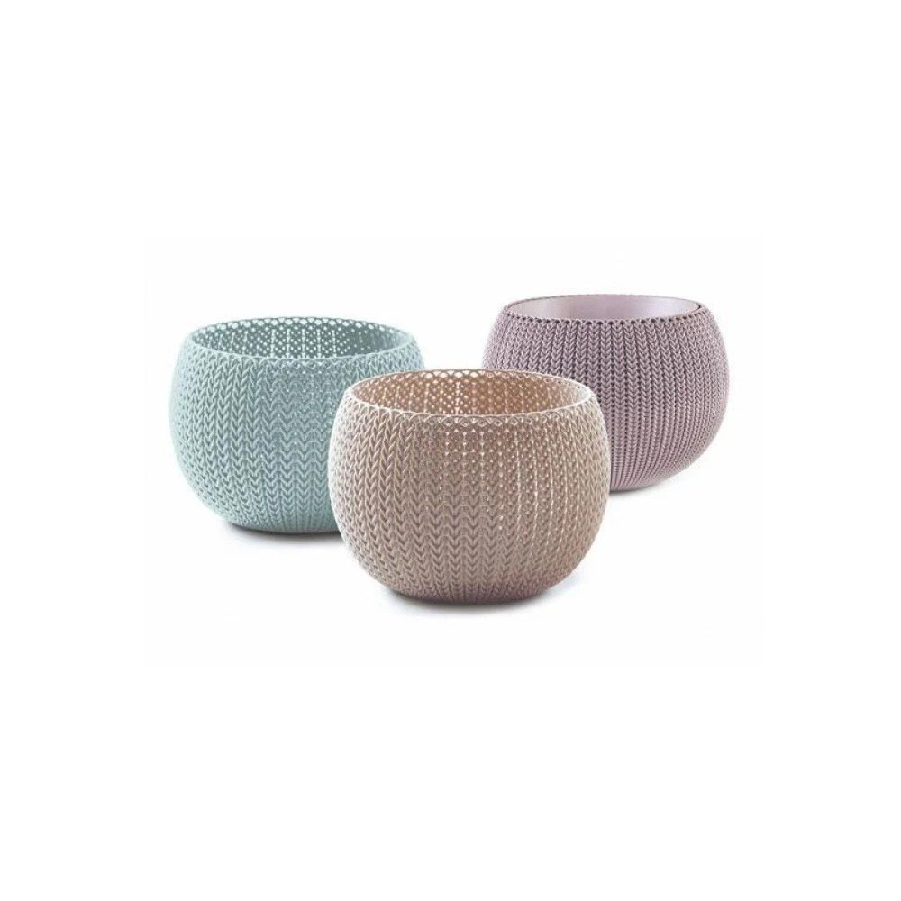 Műanyag virágcserép készlet 3 db-os ø 15 cm Cozy – Keter