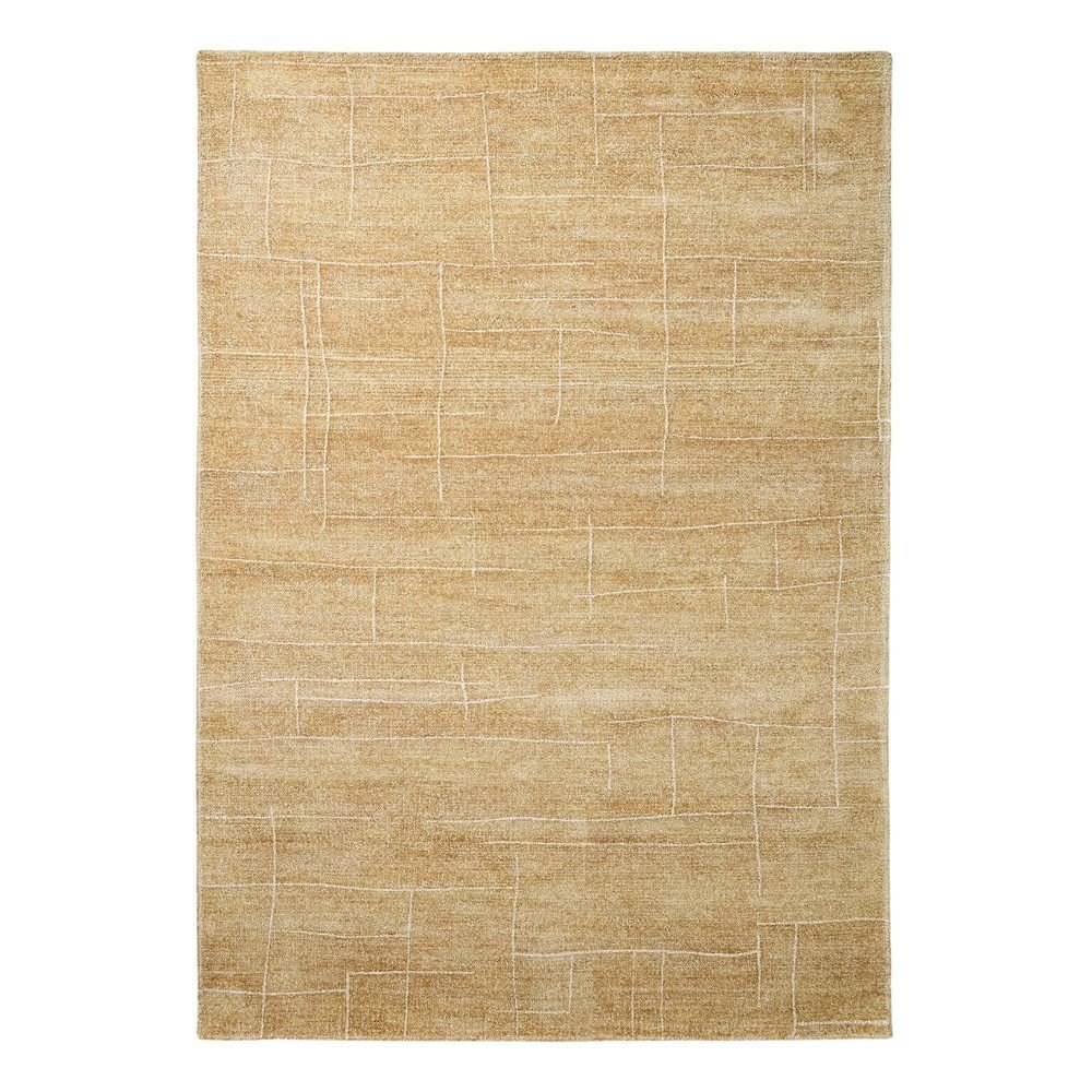 Mustársárga kézi szövésű szőnyeg 160x230 cm Eloda – Kave Home