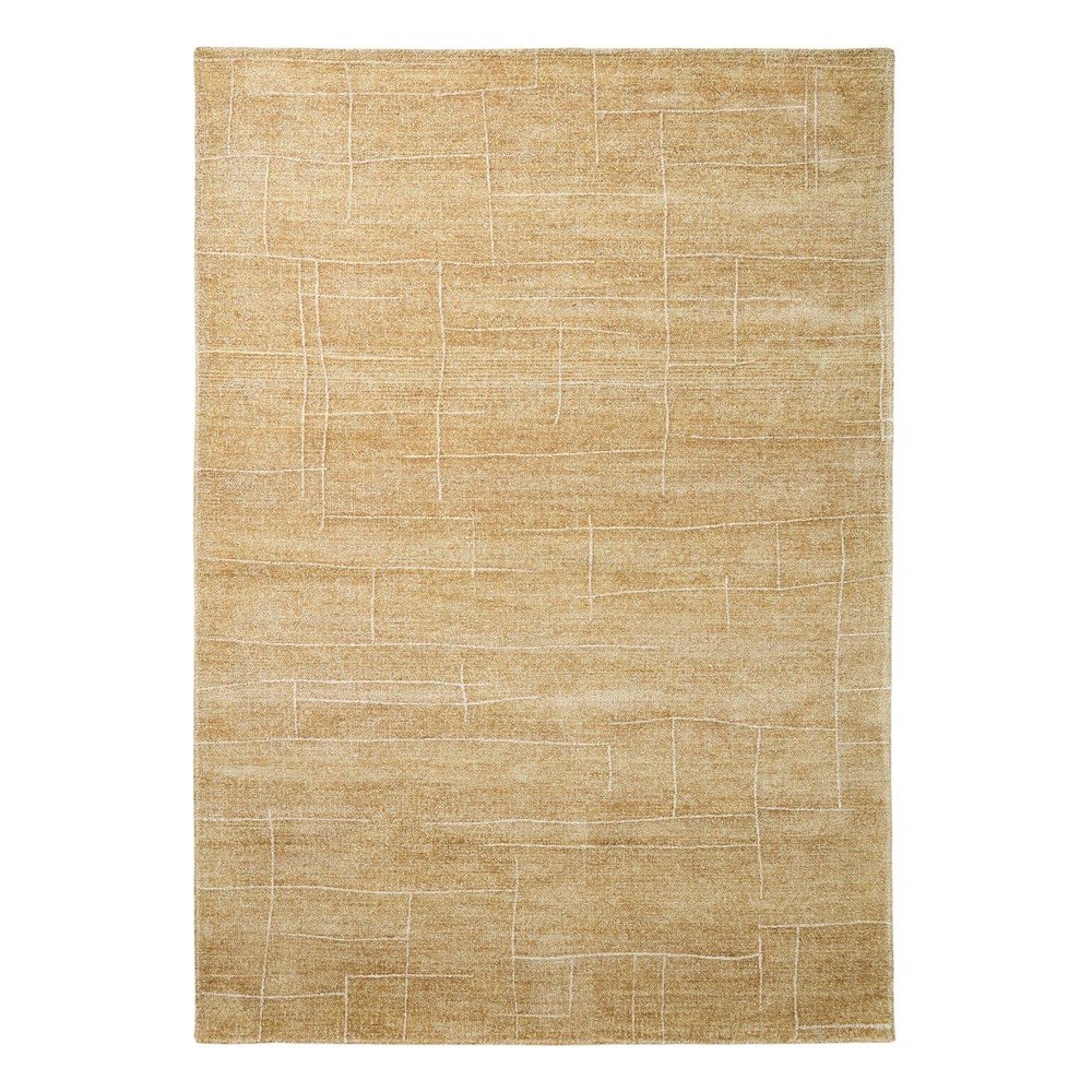 Mustársárga kézi szövésű szőnyeg 200x300 cm Eloda – Kave Home