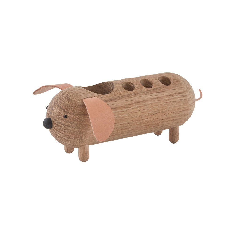 Natúr színű fa rendszerező írószerekhez Eddie Dog – OYOY Mini