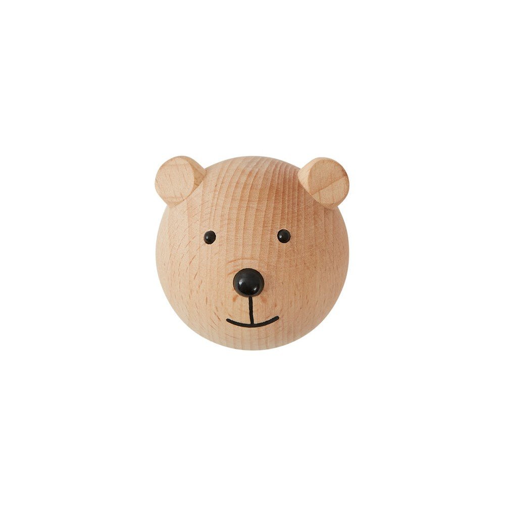 Natúr színű fali bükkfa akasztó Bear – OYOY Mini