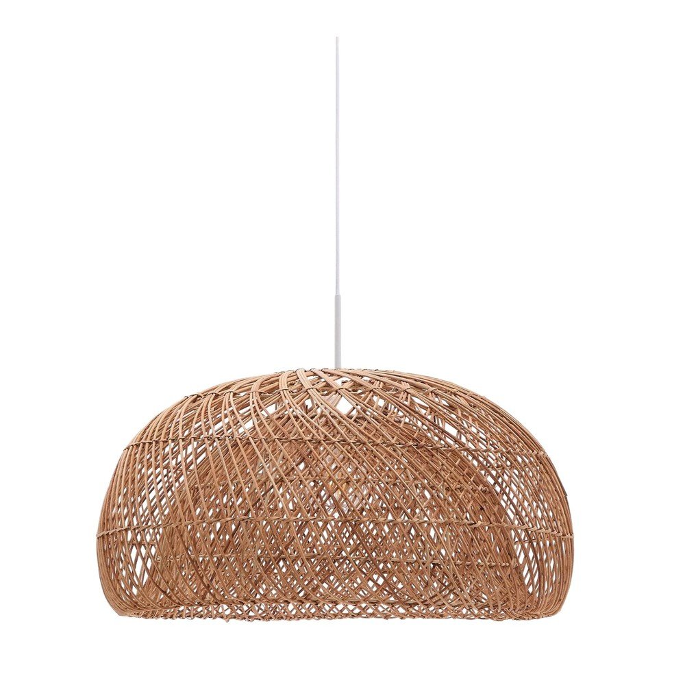 Natúr színű rattan lámpabúra ø 60 cm Isora – Kave Home