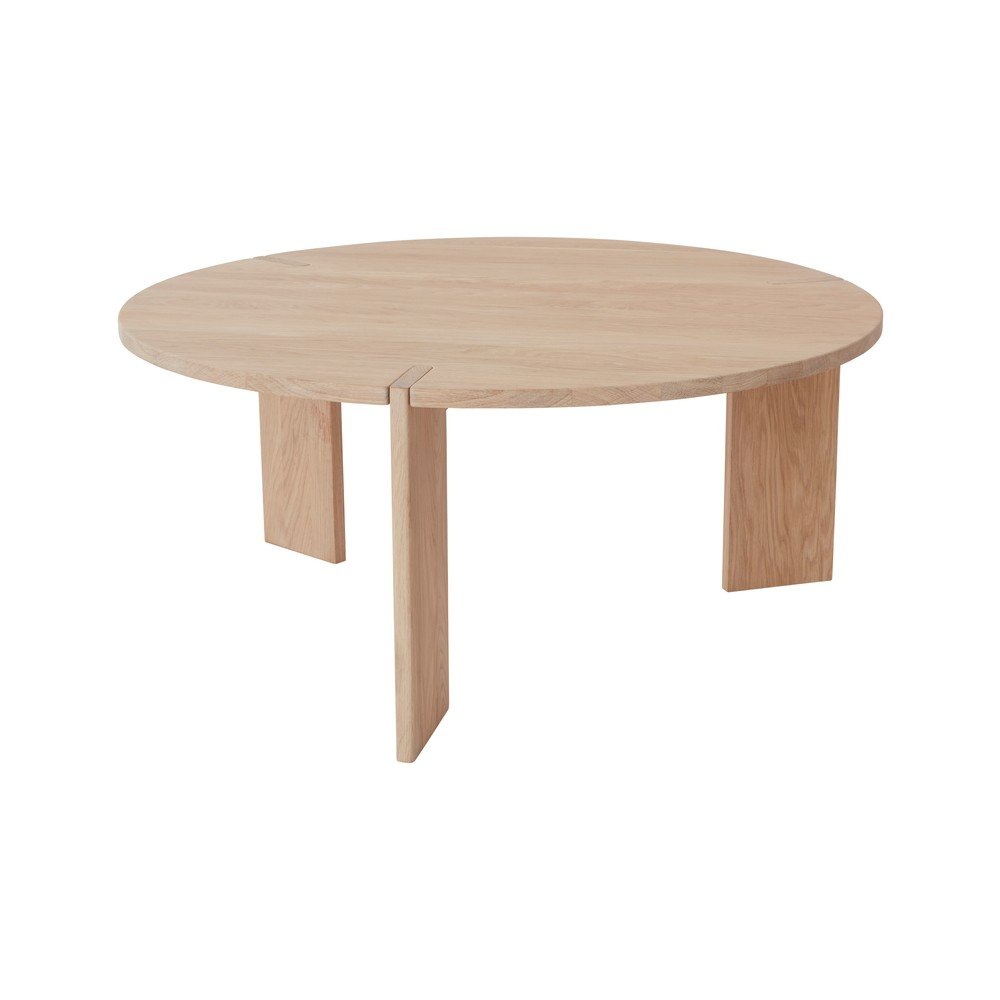 Natúr színű tölgyfa kerek dohányzóasztal ø 90 cm Oy – OYOY Living Design