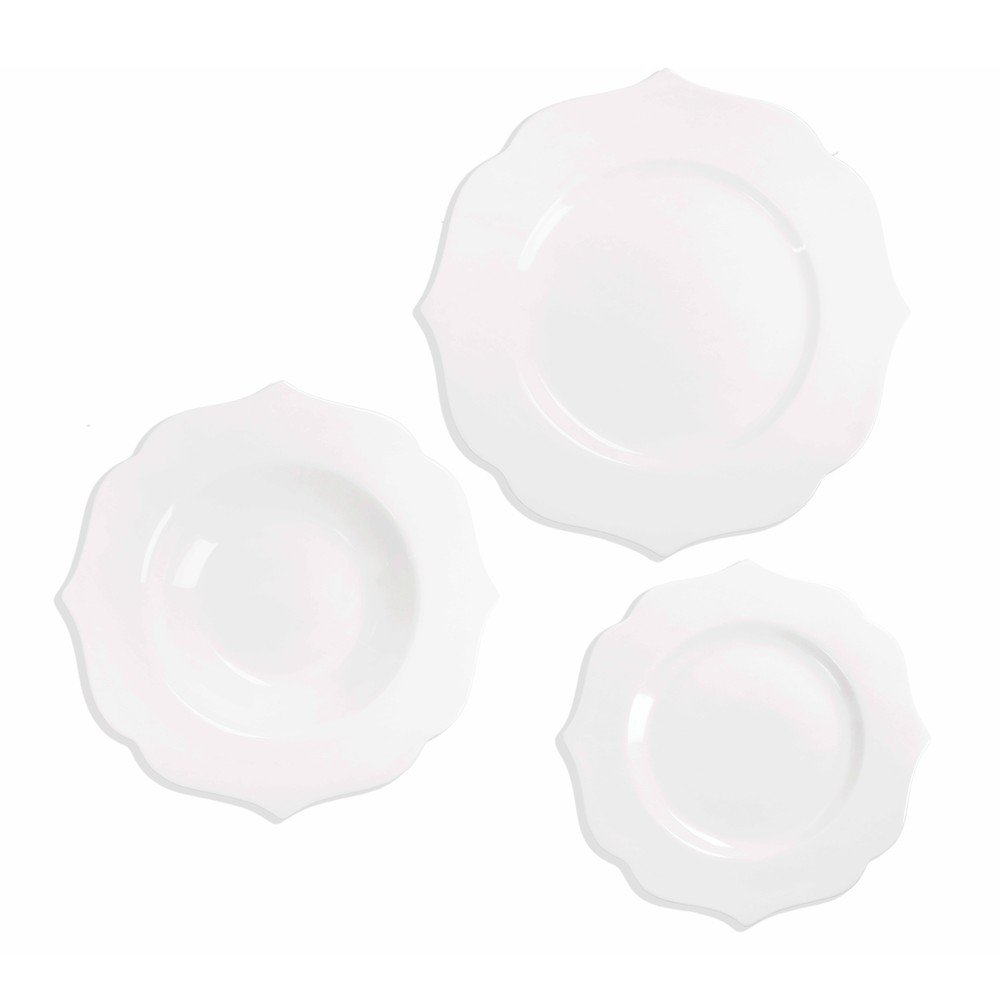 New bone china hatszemélyes étkészlet 18 db-os Queen – Brandani
