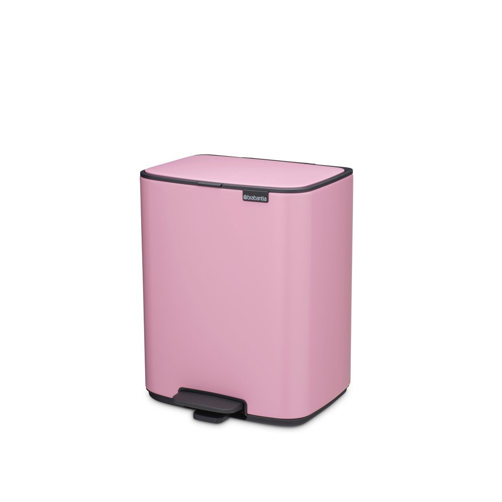 Rózsaszín acél pedálos szemetes 12 l Bo – Brabantia