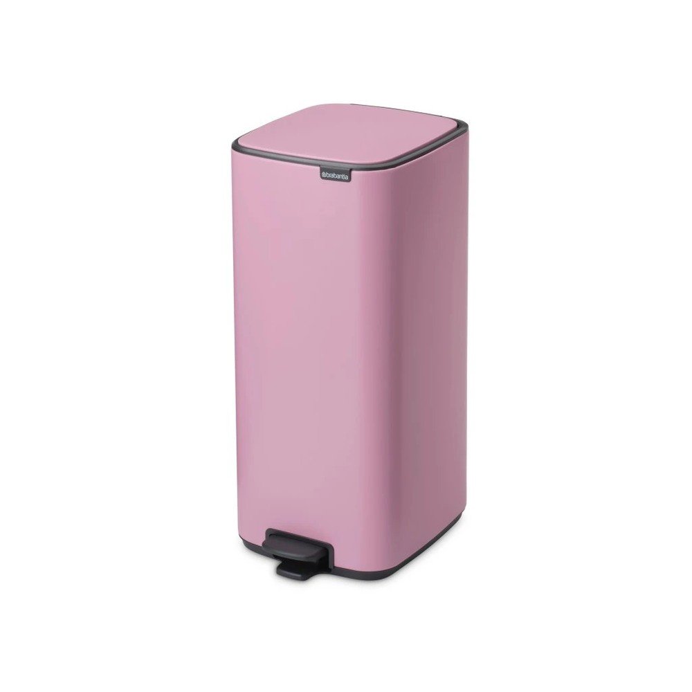 Rózsaszín acél pedálos szemetes 30 l Bo – Brabantia