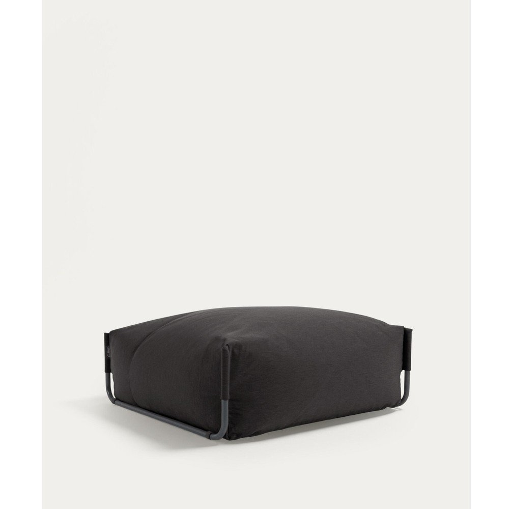 Sötétszürke kerti puff Square – Kave Home