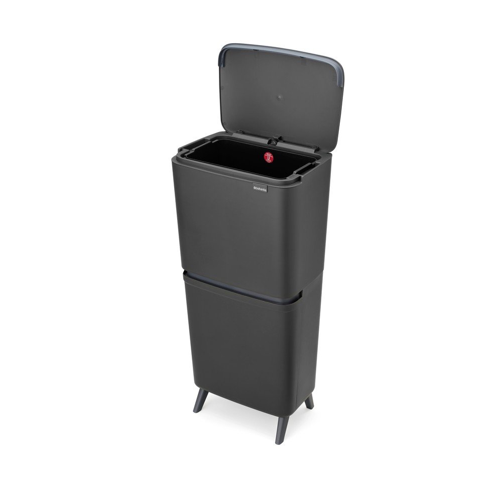 Sötétszürke műanyag szelektív szemetes 20+25 l SortUp Recycle Hi – Brabantia