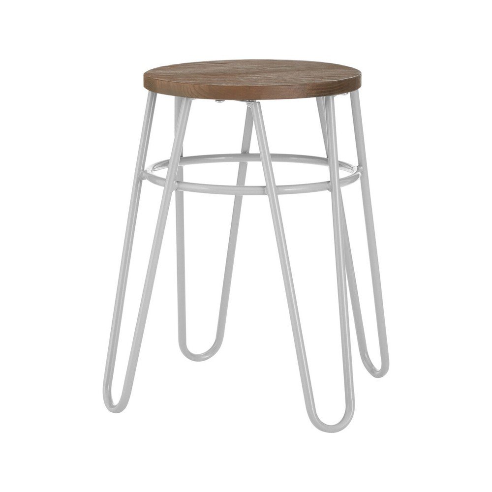 Szürke-natúr színű szilfa ülőke District – Premier Housewares