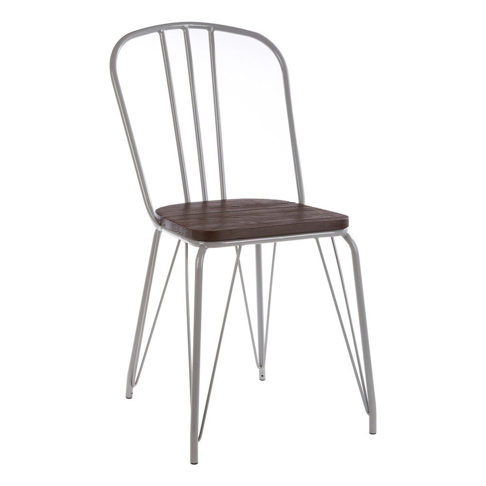 Szürke-sötét natúr színű szilfa étkezőszék District – Premier Housewares