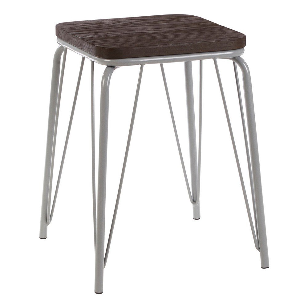 Szürke-sötét natúr színű szilfa ülőke District – Premier Housewares