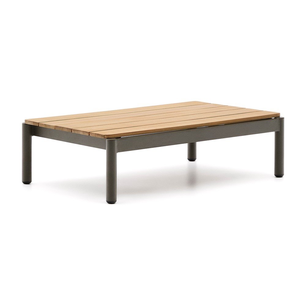 Teakfa kerti dohányzóasztal 57x91 cm Sorells – Kave Home