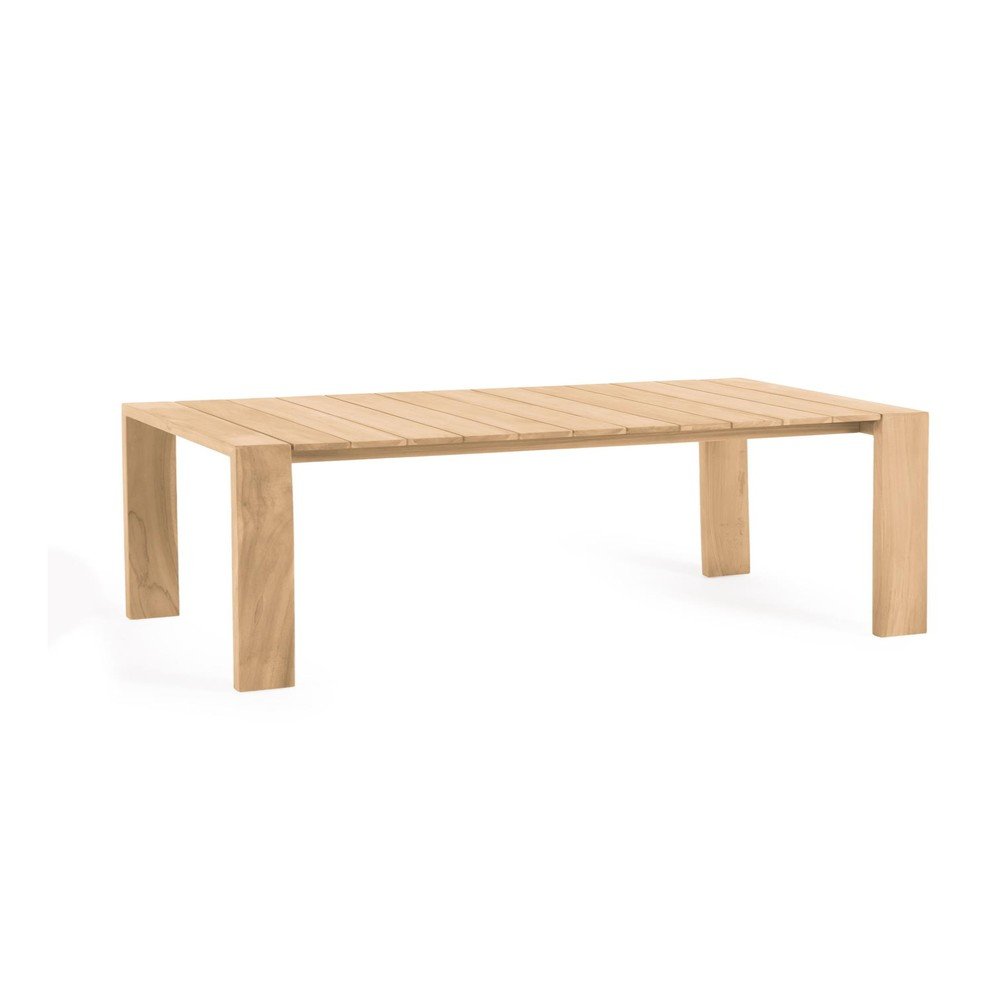 Teakfa kerti étkezőasztal 110x240 cm Victoire – Kave Home