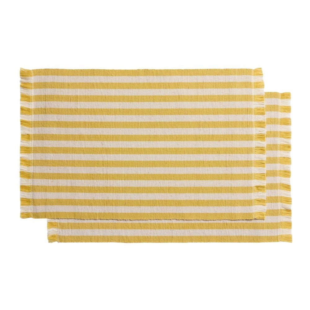 Textil-juta tányéralátét szett 2 db-os 35x50 cm Daltan – Kave Home