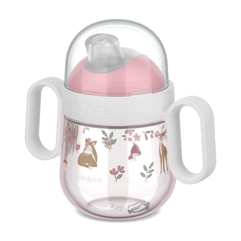 Világos rózsaszín műanyag gyerek bögre 200 ml Fairy Garden by Little Dutch – Mepal