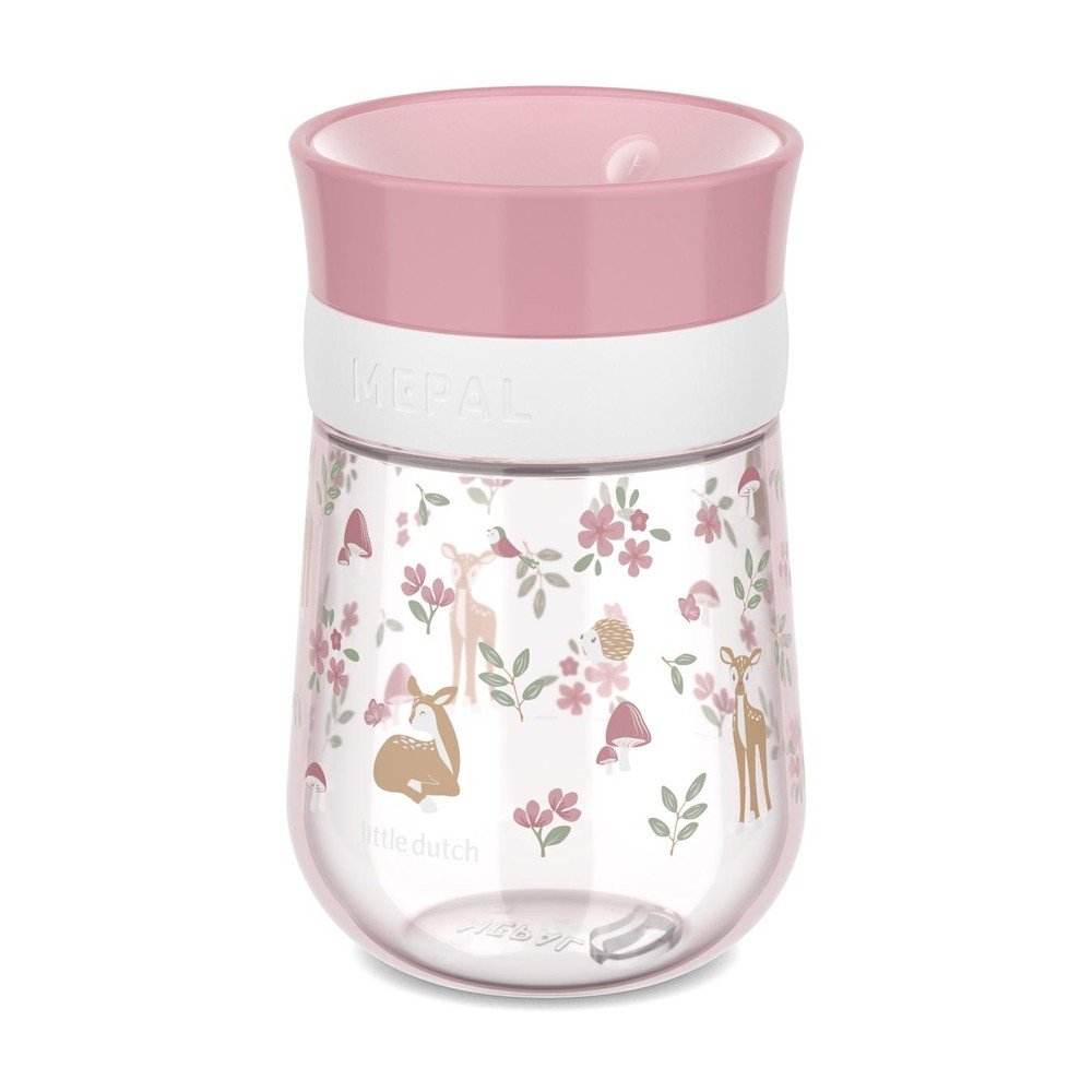 Világos rózsaszín műanyag gyerek bögre 300 ml Fairy Garden by Little Dutch – Mepal