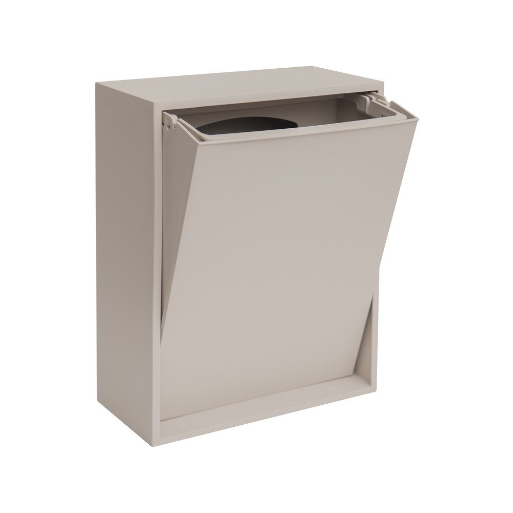 Világosszürke újrahasznosított műanyag szelektív-fali szemetes Recycling Box – ReCollector