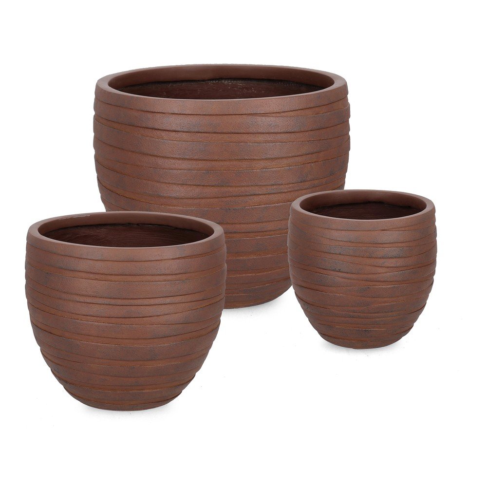 Virágcserép készlet 3 db-os ø 46 cm Strips – Bizzotto