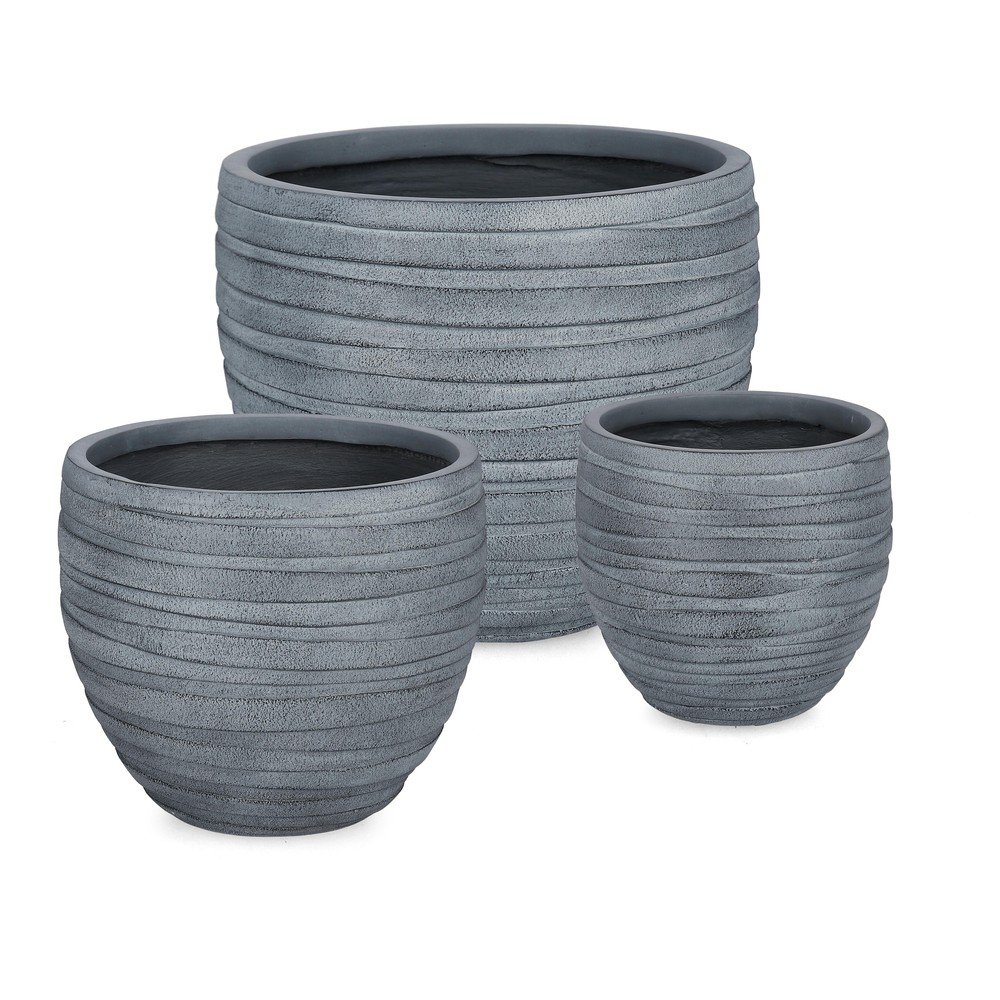 Virágcserép készlet 3 db-os ø 46 cm Strips – Bizzotto