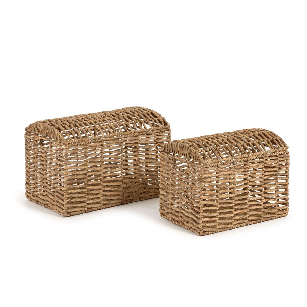 Vízijácint tárolókosár szett 2 db-os 60x37x40 cm Xuliana – Kave Home
