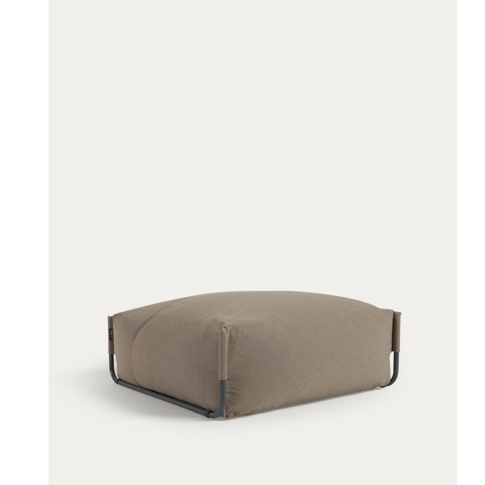 Zöld kerti puff Square – Kave Home