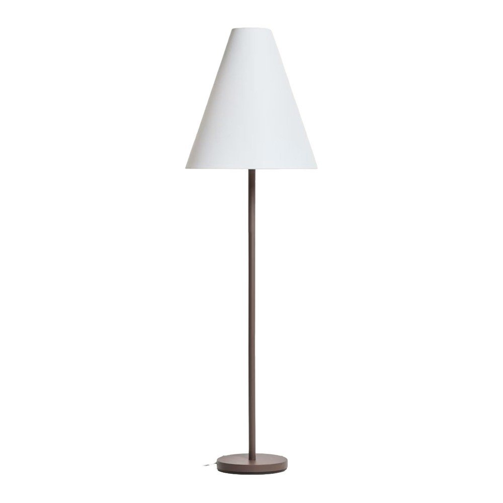 Barna állólámpa textil búrával (magasság 153 cm) Navat – Kave Home