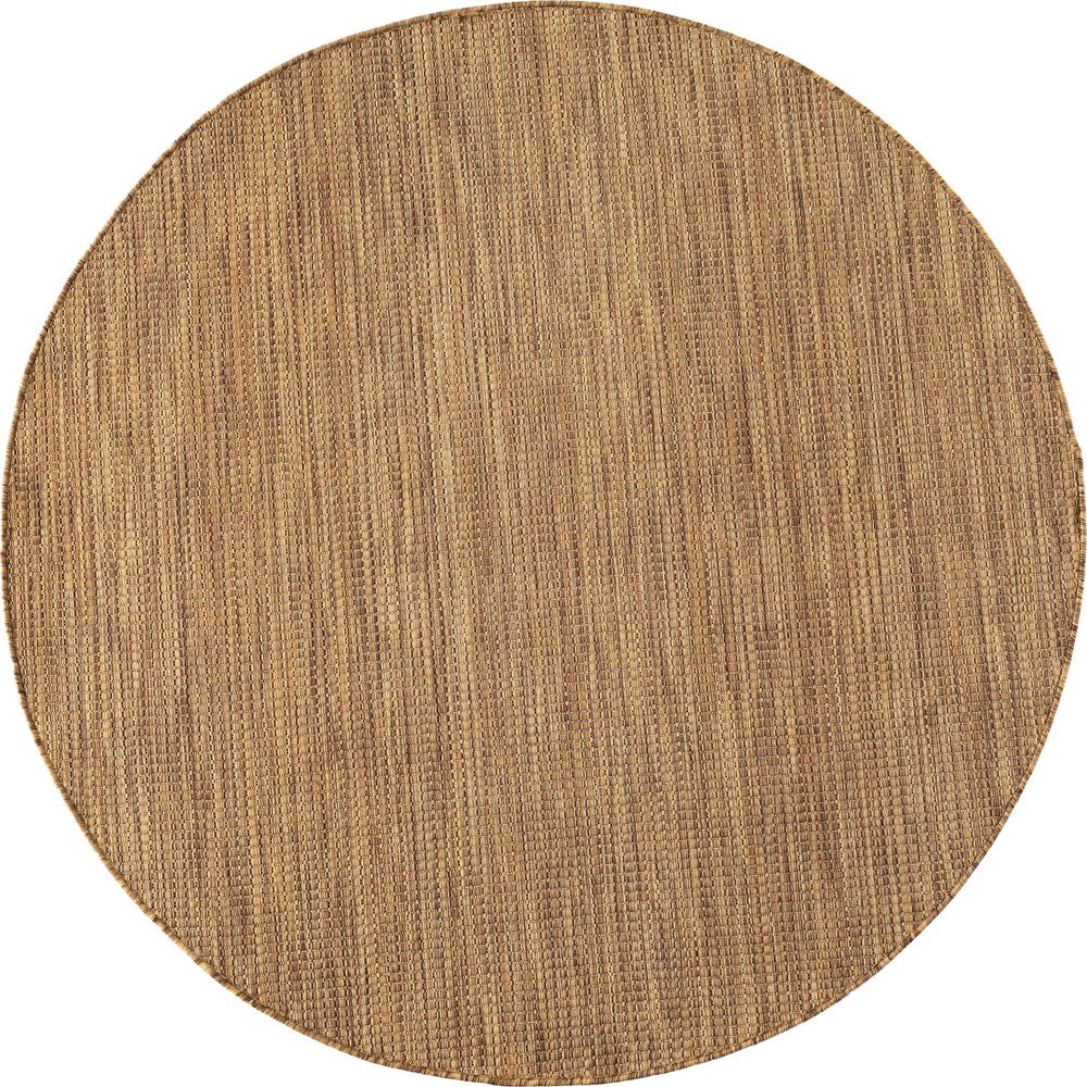 Barna kerek kültéri-beltéri szőnyeg ø 120 cm Mira 1450 – Ayyildiz Carpets