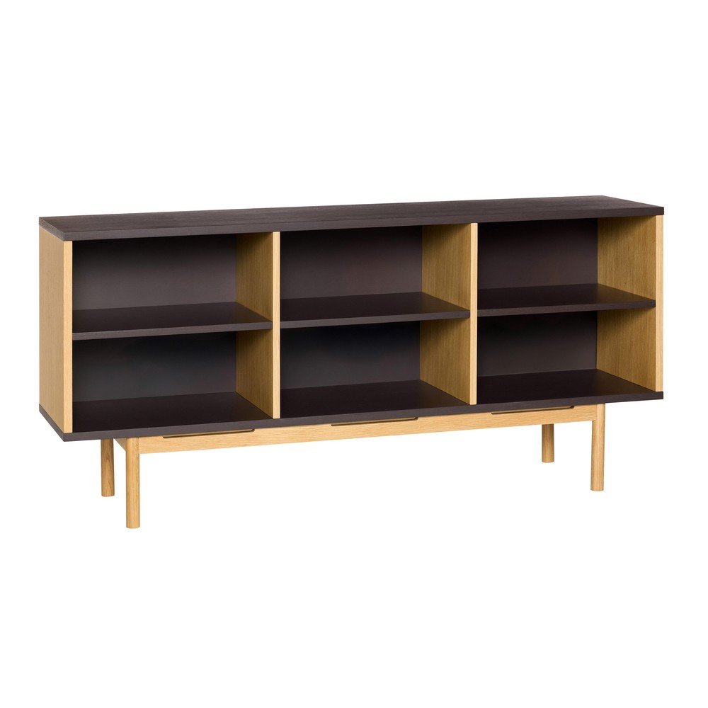 Barna komód tölgyfa dekorral 140x65x35 cm Dual – Hübsch