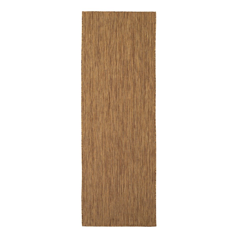 Barna kültéri-beltéri futószőnyeg 80x250 cm Mira 1450 – Ayyildiz Carpets
