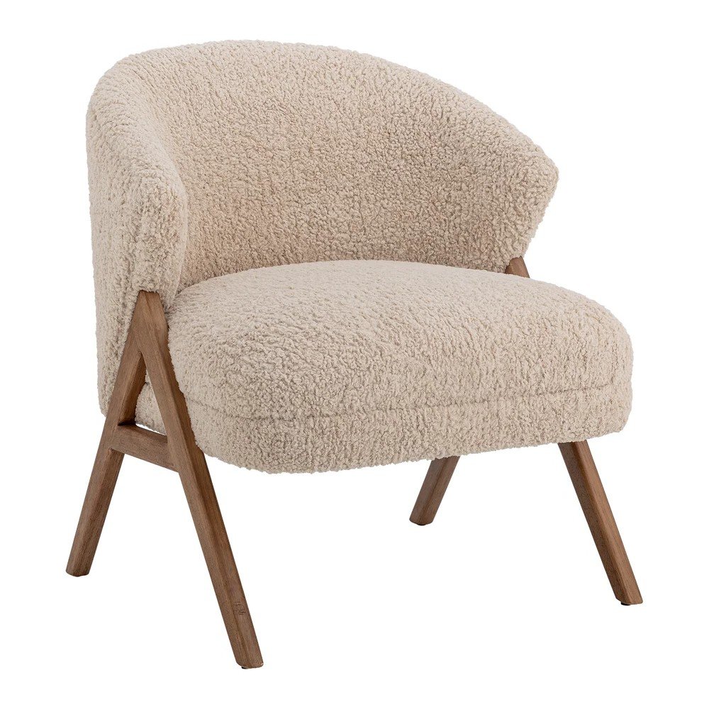 Bézs zsenília fotel Camino – Bloomingville