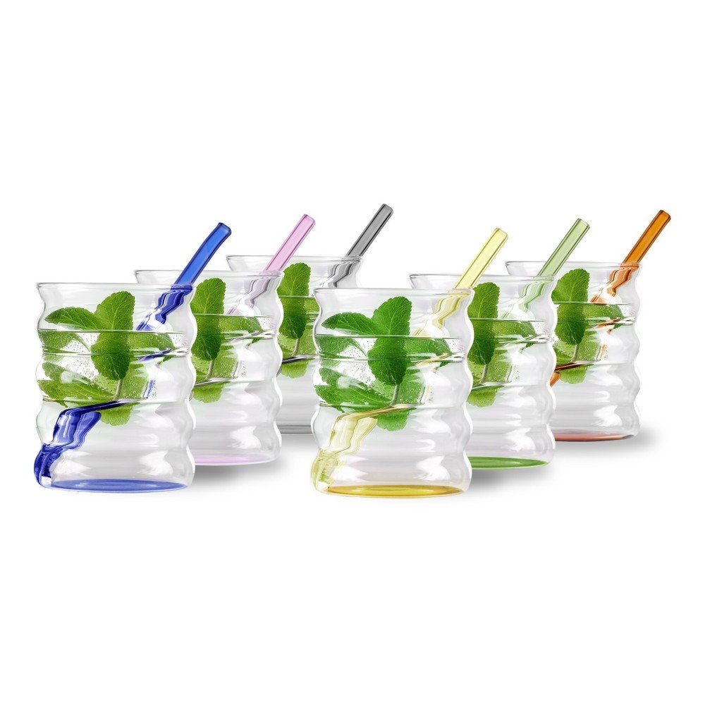 Boroszilikát üveg pohár szett 6 db-os 350 ml Volo – Vialli Design