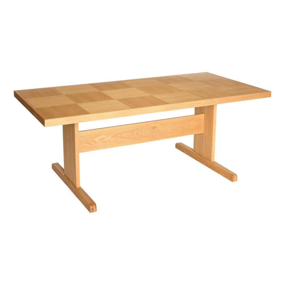 Étkezőasztal tölgyfa dekorral 95x195 cm Skak – Hübsch