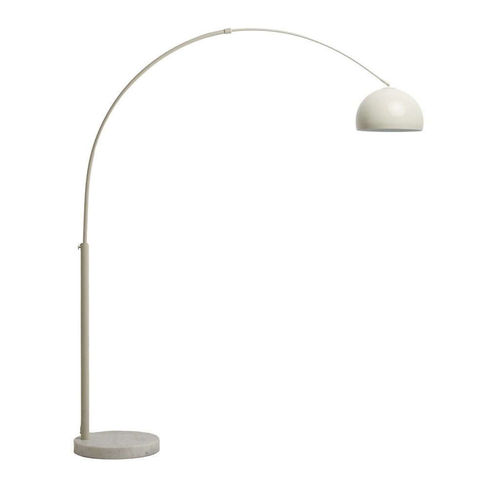 Fehér állólámpa fém búrával (magasság 160 cm) Madali – Kave Home
