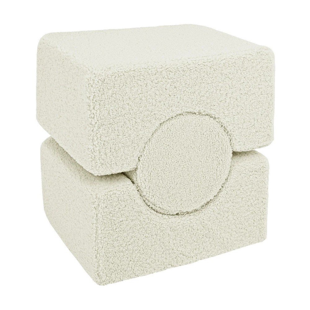 Fehér buklé habszivacs játszótér 3 db-os magasság 30 cm 83x45 cm – Meowbaby