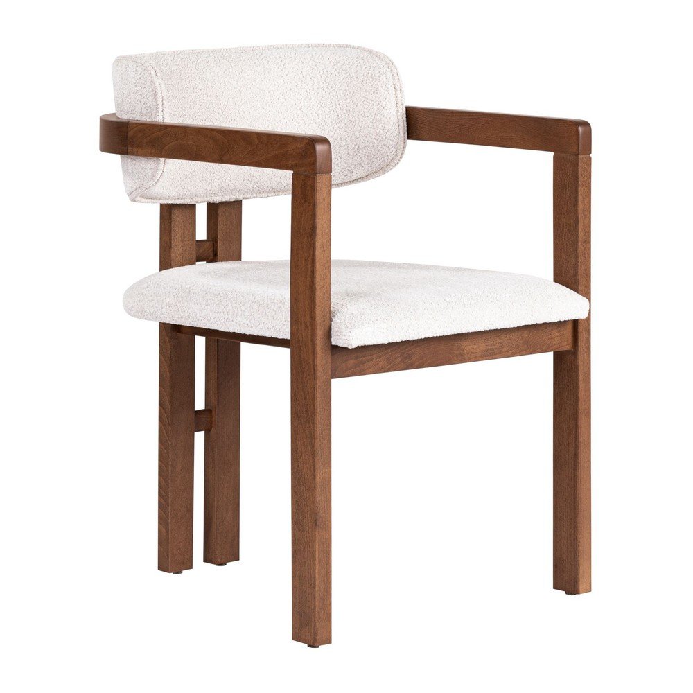 Fehér karfás étkezőfotel Toscana – Kalune Design