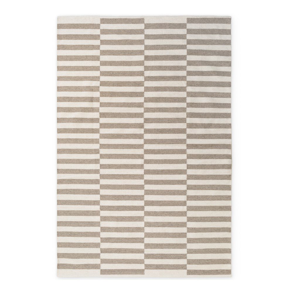 Fehér-szürke kétoldalas-kézi szövésű gyapjú szőnyeg 200x300 cm Vika – Hanse Home