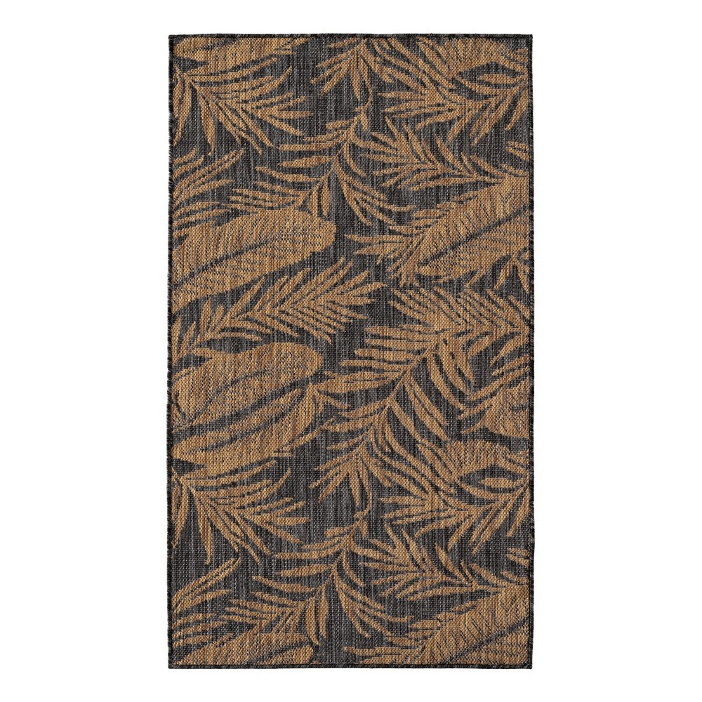 Fekete-barna kültéri-beltéri szőnyeg 80x150 cm Mira 1451 – Ayyildiz Carpets