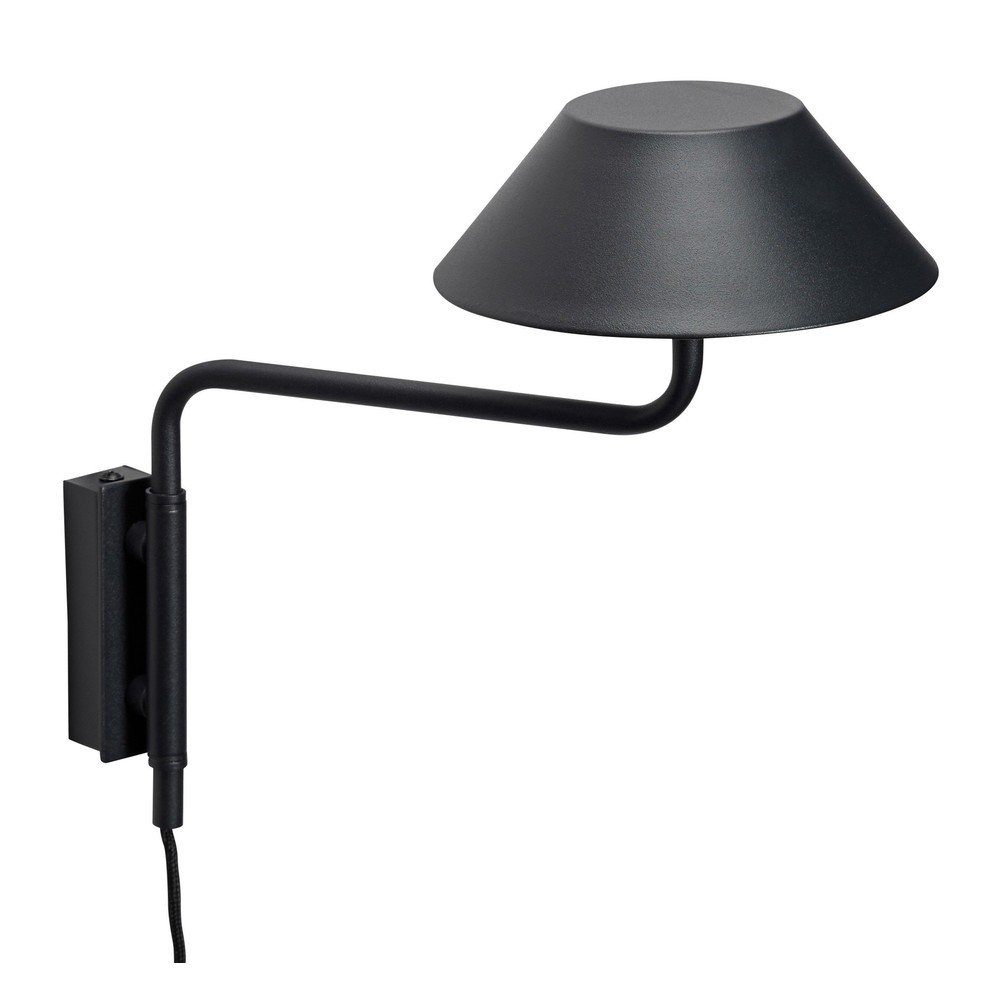 Fekete konnektorhoz csatlakoztatható fém LED dimmelhető fali lámpa ø 30 cm Cover – Hübsch