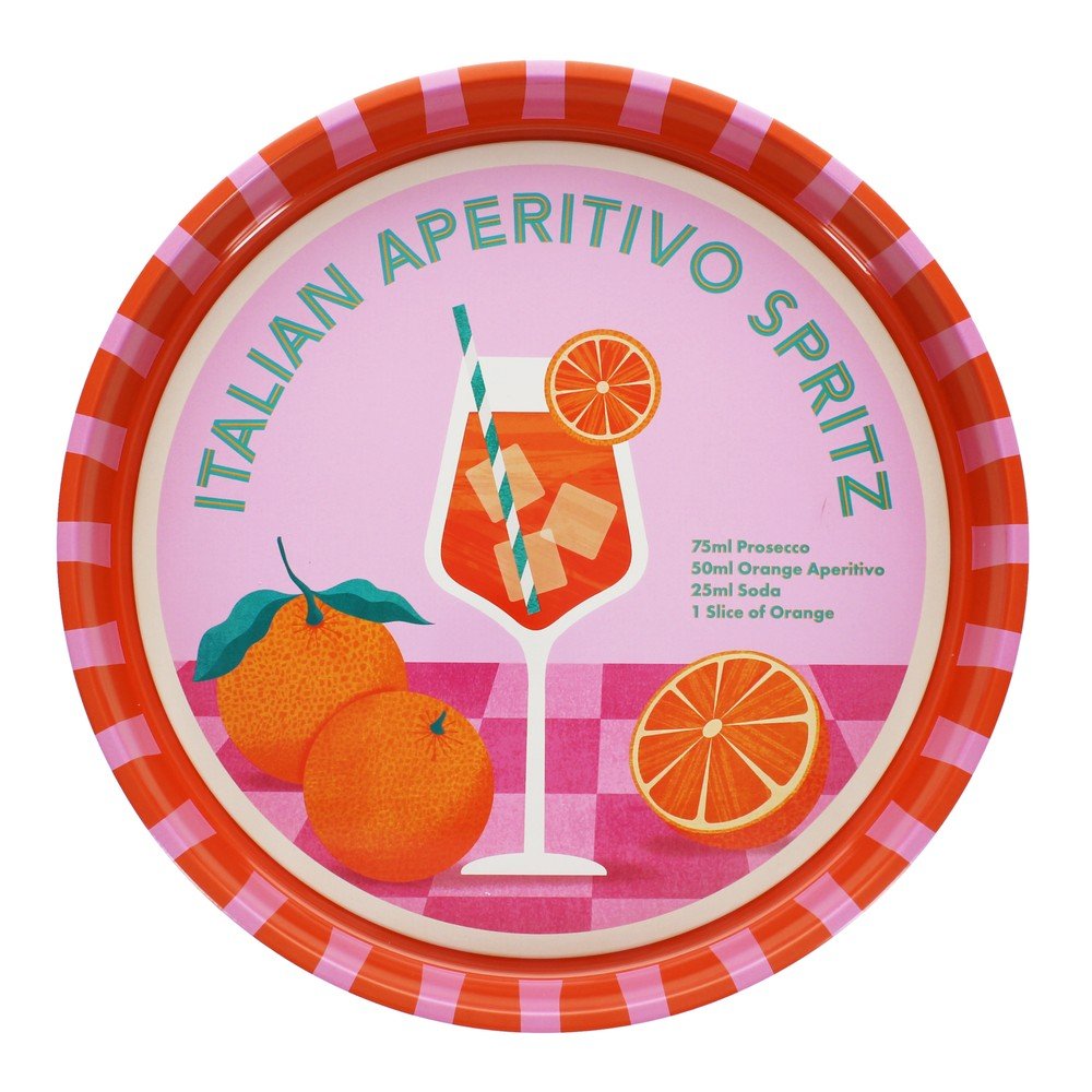 Fém tálca ø 33 cm Aperitivo Spritz – Rex London