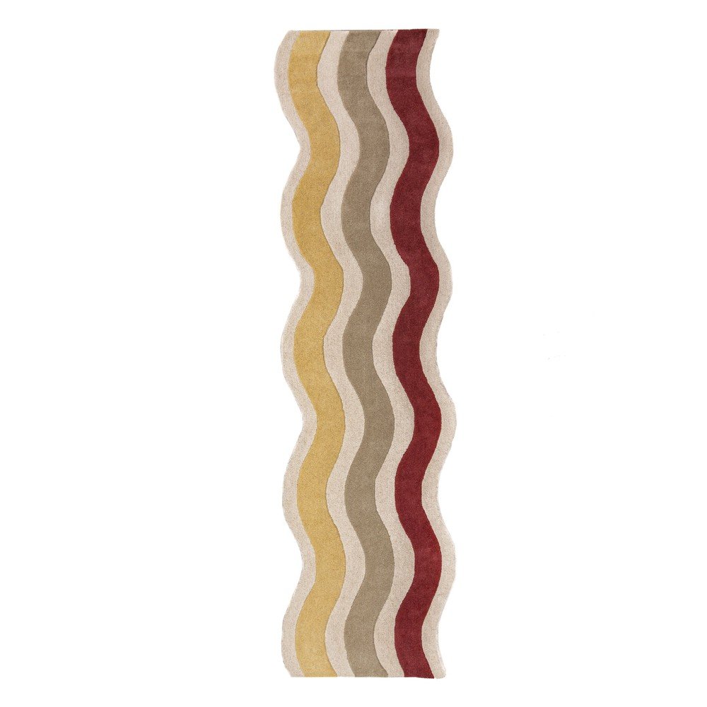 Kézi szövésű gyapjú futószőnyeg 80x300 cm Cascade Wool – Flair Rugs