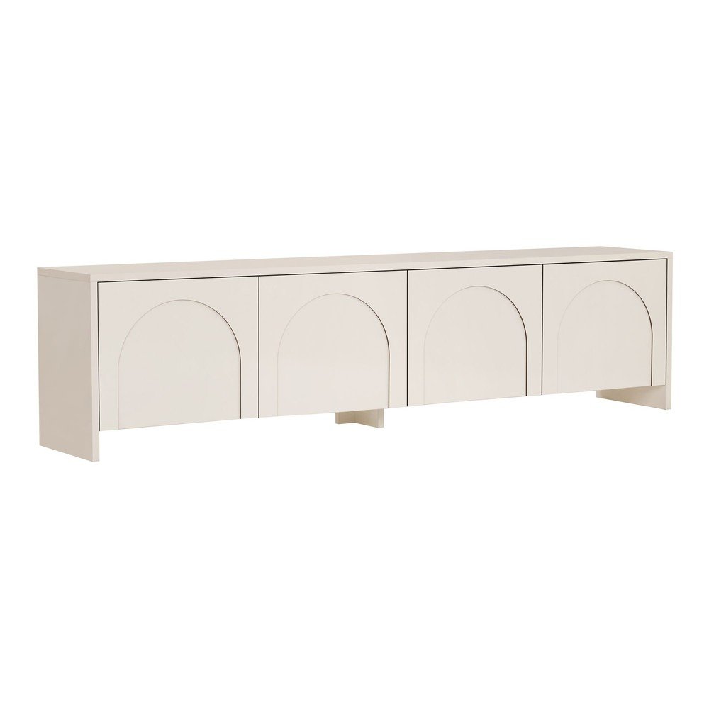 Krémszínű TV-állvány 180x45x32 cm Aurelia – Kalune Design
