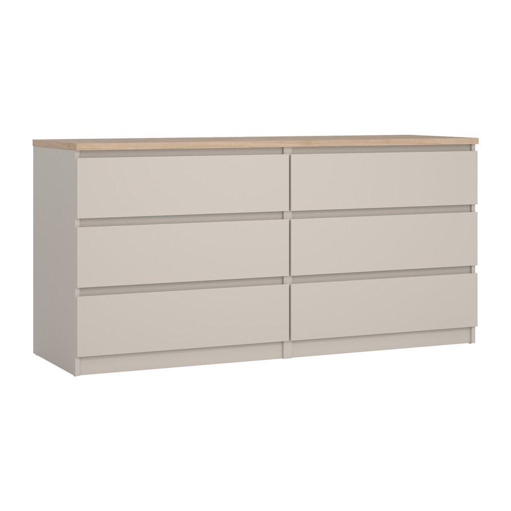 Krémszínű komód 154x76x50 cm Naia – Tvilum