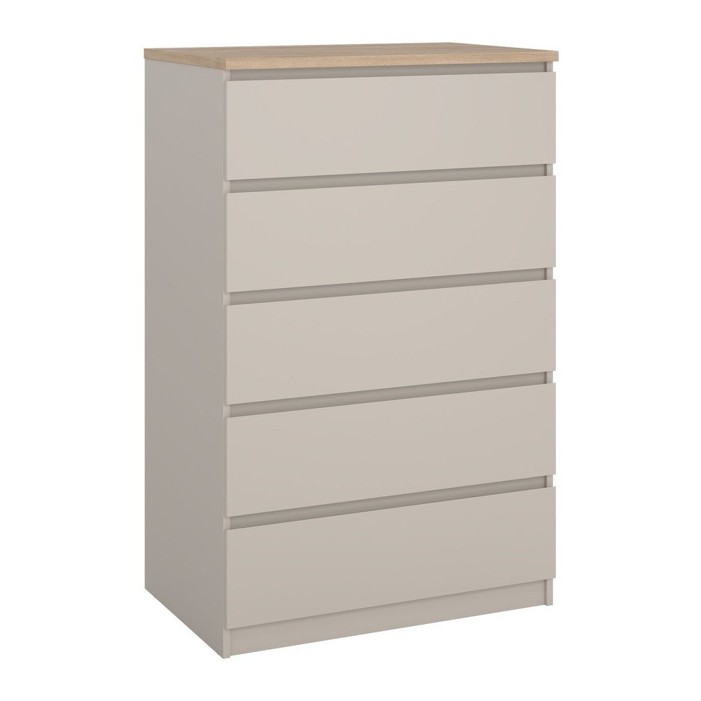 Krémszínű komód 77x121x50 cm Naia – Tvilum