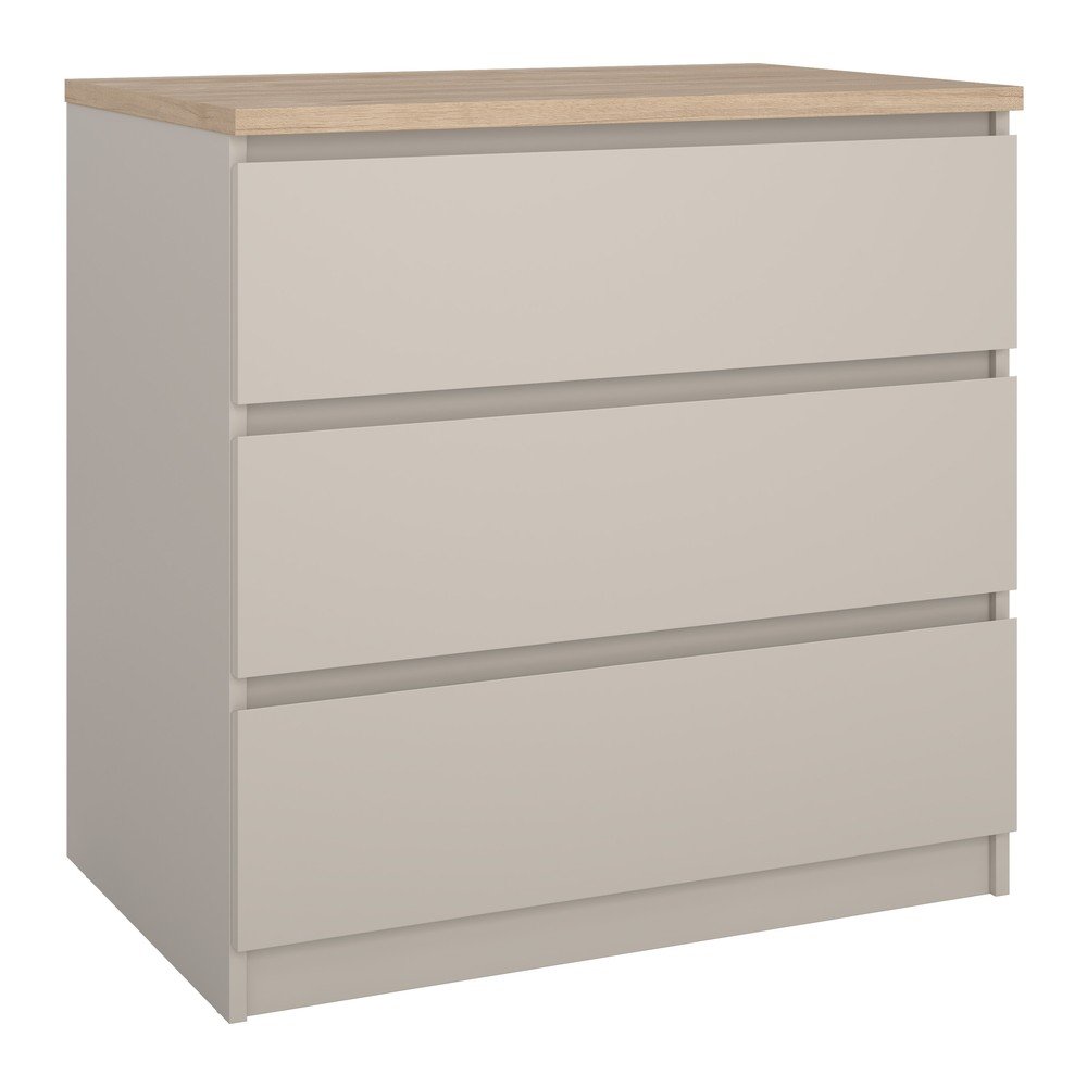 Krémszínű komód 77x76x50 cm Naia – Tvilum