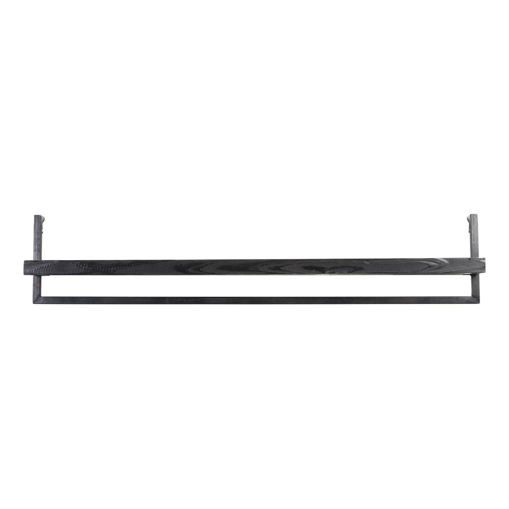 Matt fekete mangófa fali polc 120 cm Maddison – Light & Living
